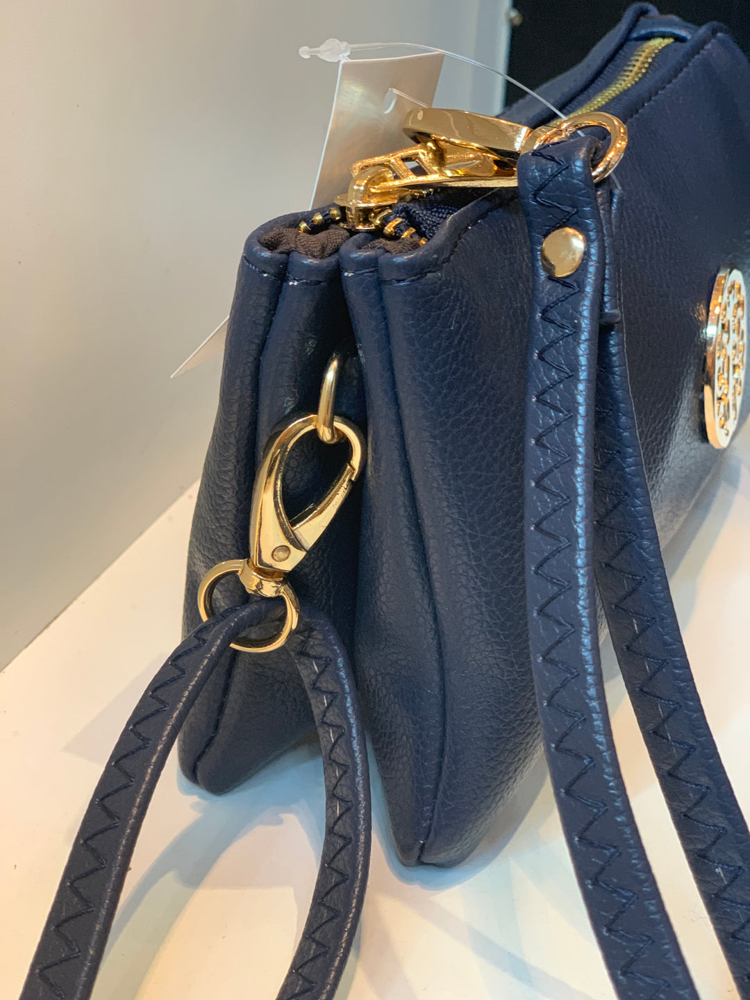 Designer Inspired Cross Body Style Bag With Tree Badge Detail The Secret Boutique